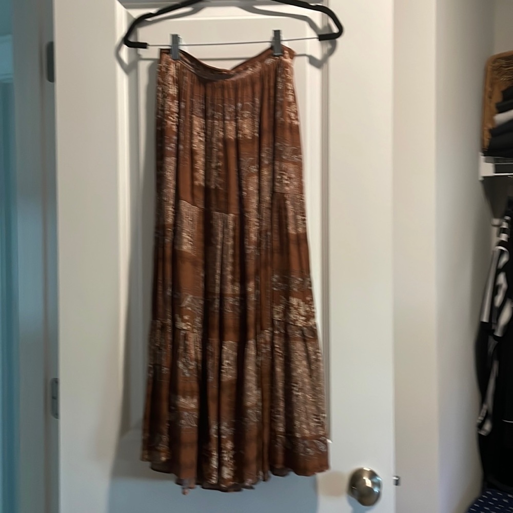 Olivaceous Midi Skirt size small